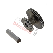 Pignon Interm�diaire de D�marreur avec Axe pour Scooters Jonway 125cc (YY125T)