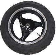 Roue Arri�re Scooter Chinois 50 ~ 125cc ( Noire - type 1 )