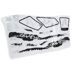 Kit Décoration carénage Pocket quad blanc noir