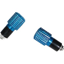 Embout de guidon Tuning Bleu (type6), Pieces Dirt Bike