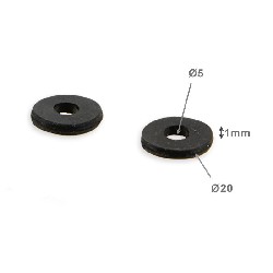 2x Rondelle de caoutchouc pour carnage, Pices Shineray 250 ST9C