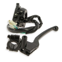 Commodo gauche pour Dax Skyteam Skymax 50-125cc avec lampe LED - Noir