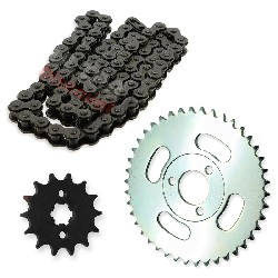Kit transmission Chaine + couronne + pignon pour Skymini 10 pouces ST50-8/8A