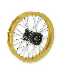 Jante dirt bike arrire Or 14'' pour AGB30 ( type 4 ), Pieces Dirt Bike