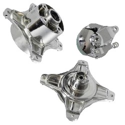 Moyeu Tuning 10mm Avant - Arri�re pour Dax 50cc � 125cc (Chrome)