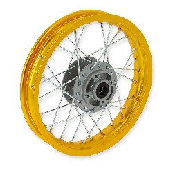 Jante avant 12'' Or pour dirt bike, Pieces Dirt Bike