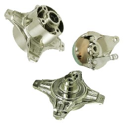Moyeu Tuning Avant - Arri�re 10mm pour Dax 50cc � 125cc (Nickel)