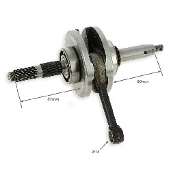 Vilebrequin de dirt bike 125cc moteur 1P54FMI, Pieces Dirt Bike