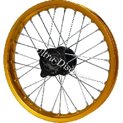 Jante avant 14'' Or pour dirt bike (type 2), Pieces Dirt Bike