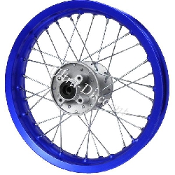 Jante dirt bike arrire Bleu 14'' (type 1)