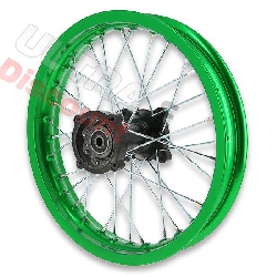 Jante dirt bike arrire verte 14'' pour AGB30 ( type 4 )