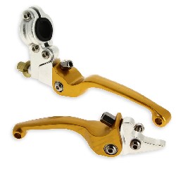 Paire de levier Dirt Bike en aluminium UD Racing ( Or ), Pieces Dirt Bike