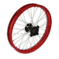 Jante avant 17'' Rouge pour dirt bike AGB30, Pieces Dirt Bike