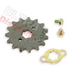 Pignon et fixations pour moteur 125cc pour Bubbly Skyteam, Pices Bubbly Skyteam