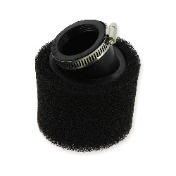 Filtre  air double Mousse coud Noir (41-43mm), Pieces Dirt Bike