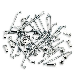 Lot de 28 Rayons + ttes pour roue de 10'' pour dirt bike (type 1), Pieces Dirt Bike