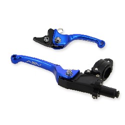 Paire de levier Dirt Bike en aluminium Bleu (type2)