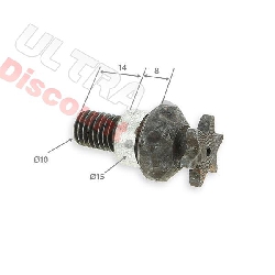 Pignon pocket bike renforc 6 dts pas Amricain chaine TF8 10mm, Pices Pocket Supermotard
