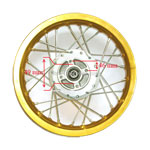 Jante arrire Dirt Bike 14'' OR (type 3) photos 2
