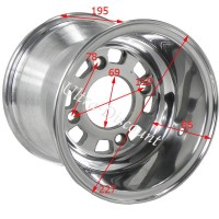 Lot de 4 Roues Compltes Cross en Alu pour Quads Shineray 250STXE photos 1
