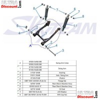Silent bloc pour Bras oscillant pour Skymini Skybongo (23mm) photos 1