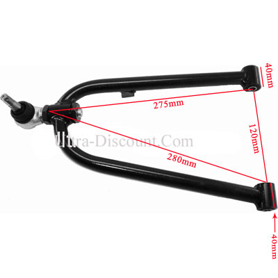 Bras de suspension suprieur gauche quad 200cc STIIE (280mm) photos 1