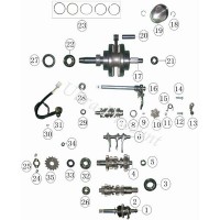 Joint spy sortie boite pour quad Shineray 250cc ST-9E photos 1