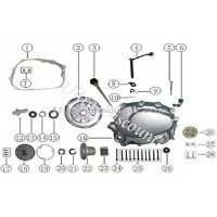 Joint pour filtre magntique Quad Shineray 250cc STXE photos 1