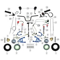 Fuse de direction gauche pour quad Shineray 150ST images 2